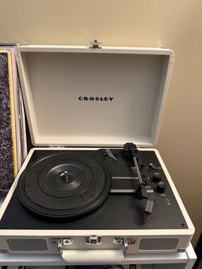 Crosley Portable Record Player in White